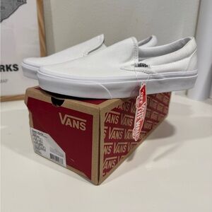 Vans True White Classic Slip-On Shoes